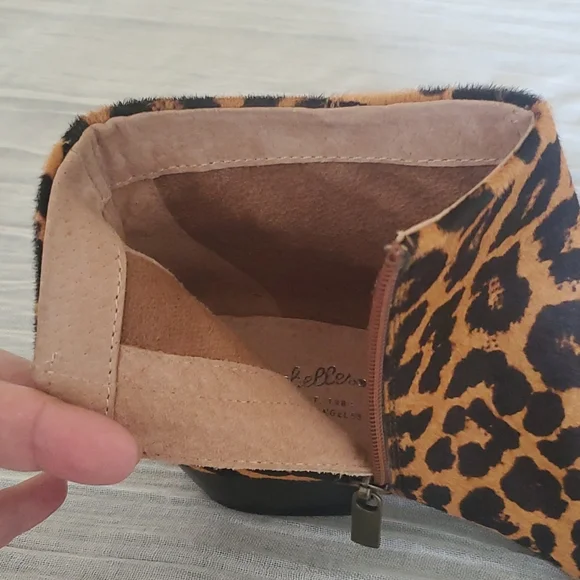 NEW Seychelles What You Need Leather Leopard Print Bootie Size 7 - Picture 9 of 11